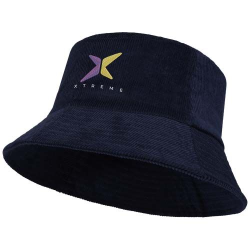 azul marino Gorro de pana reciclada