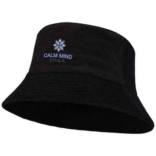 black Gorro de pana reciclada