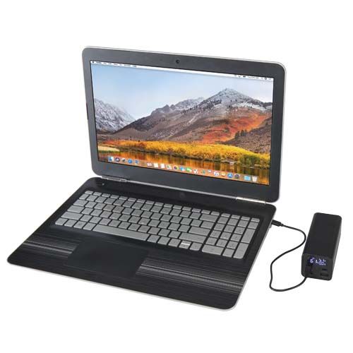 Batería externa para portátil de aluminio reciclado de 20 000 mAh y 70 W 