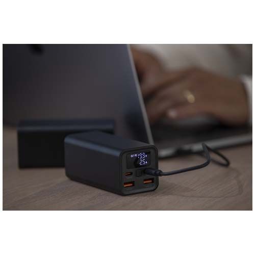 Batterie de secours Acamar de 20 000 mAh et 70 W en aluminium recyclé pour ordinateur portable - 10