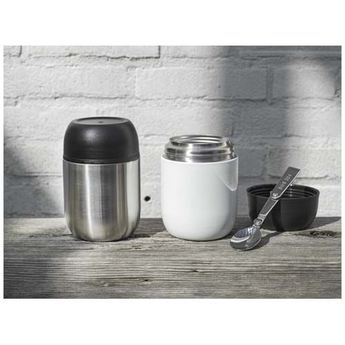 Fiambrera de 480 ml de acero inoxidable reciclado de doble pared 
