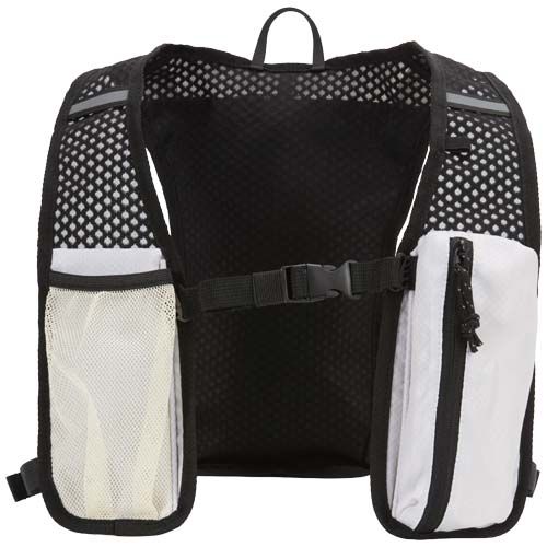 Chaleco de running de material reciclado con certificado GRS y mochila de hidratación de 5 L 
