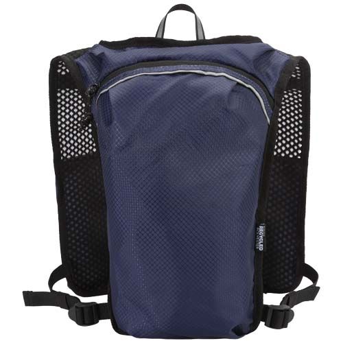 Chaleco de running de material reciclado con certificado GRS y mochila de hidratación de 5 L 