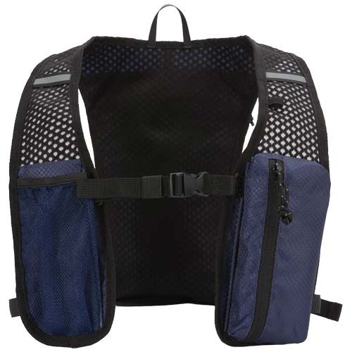 Chaleco de running de material reciclado con certificado GRS y mochila de hidratación de 5 L 