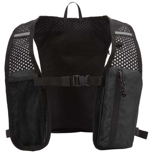 Chaleco de running de material reciclado con certificado GRS y mochila de hidratación de 5 L 