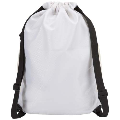 Bolsa deportiva de 18 L con cordón y compartimento inferior de material reciclado con certificado GRS 