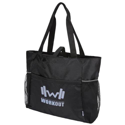 black Bolsa Tote de 18 L para yoga de material reciclado con certificado GRS