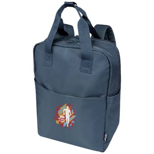 azul oscuro Mochila reciclada de viaje de 9 litros para portátil de 14