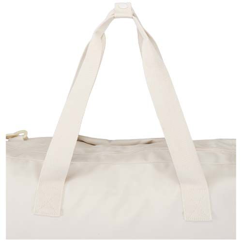 de blanco Bolsa de lona reciclada de viaje de 42 litros