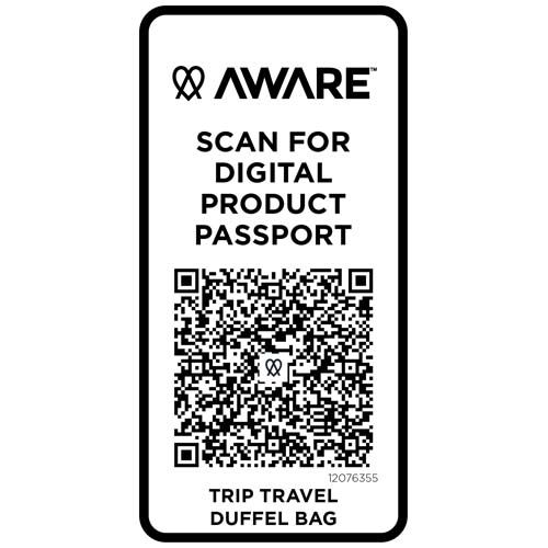 azul oscuro Bolsa de lona reciclada de viaje de 42 litros