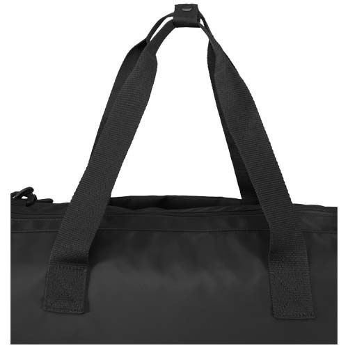 black Bolsa de lona reciclada de viaje de 42 litros