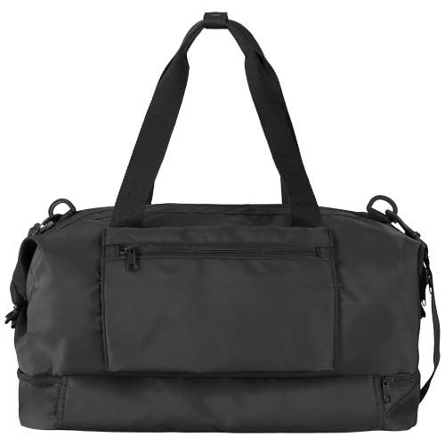 black Bolsa de lona reciclada de viaje de 42 litros