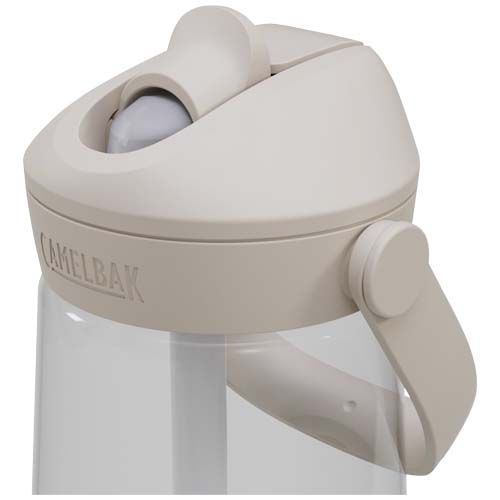 blanco translúcido Botella de 750 ml Tritan Renew con pajita abatible