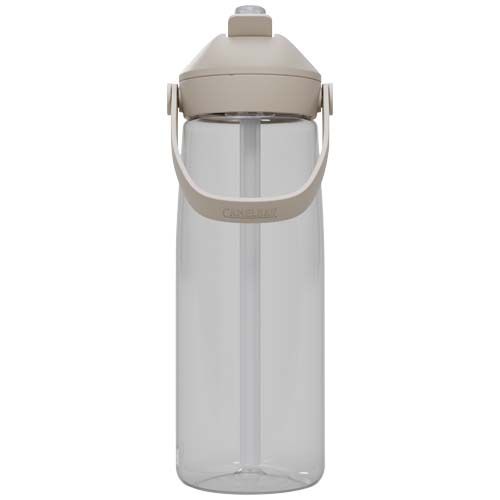 blanco translúcido Botella de 750 ml Tritan Renew con pajita abatible