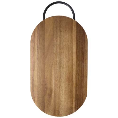 madera Tabla de cortar de madera de acacia con cuchillo para pan