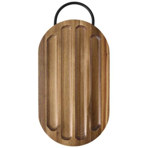 Planche à découper Prestige en acacia avec couteau à pain - 2