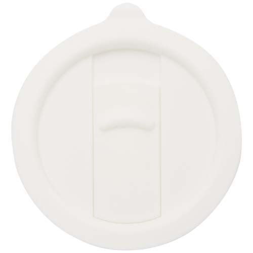 Taza de cerámica con tapa de plástico de 450 ml 