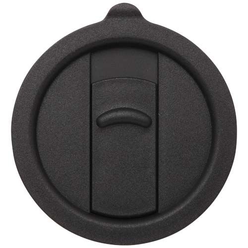 Taza de cerámica con tapa de plástico de 450 ml 