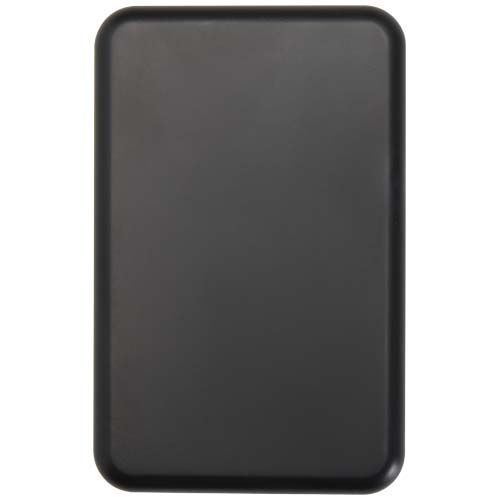 black Batería externa inalámbrica magnética de 10 000 mAh y 15 W con PD de 20 W fabricada con plástico reciclado