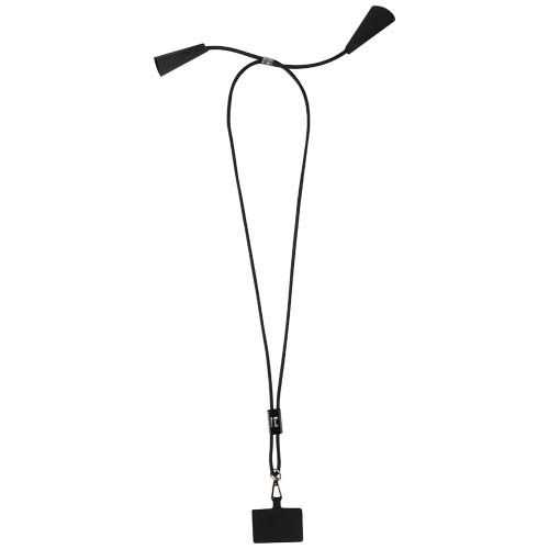 Lanyard de plástico reciclado para smartphone con sincronización de datos integrada y cable 5 en 1 de carga rápida de 100 W 