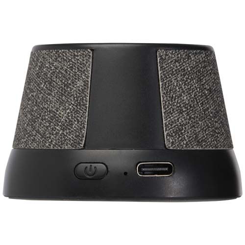 black Altavoz inalámbrico magnético de plástico reciclado de 3 W