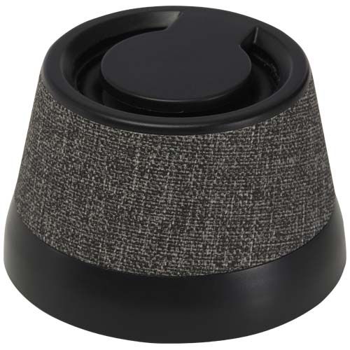 black Altavoz inalámbrico magnético de plástico reciclado de 3 W
