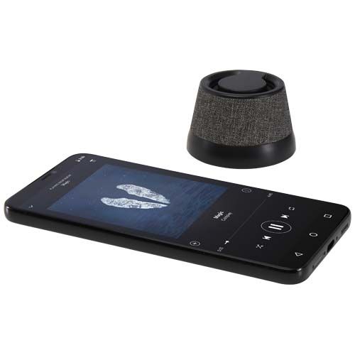 black Altavoz inalámbrico magnético de plástico reciclado de 3 W