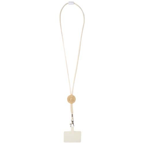 Lanyard para smartphone con detalles de bambú 