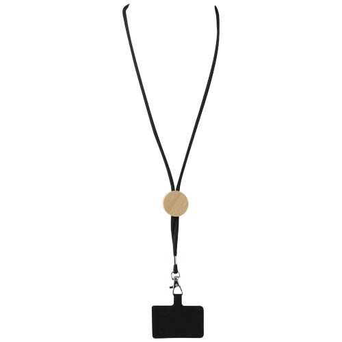 Lanyard para smartphone con detalles de bambú 