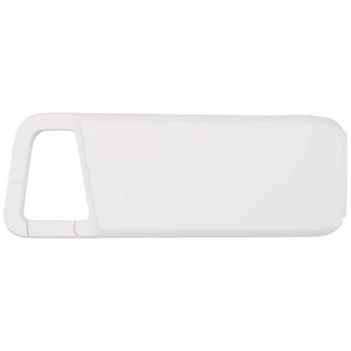 Batería externa de 5000 mAh y 12 W de plástico reciclado resistente al agua con mosquetón 