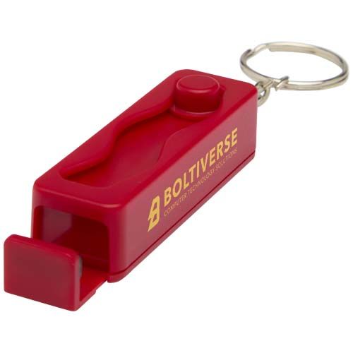 red Soporte para teléfono con juguete de plástico reciclado