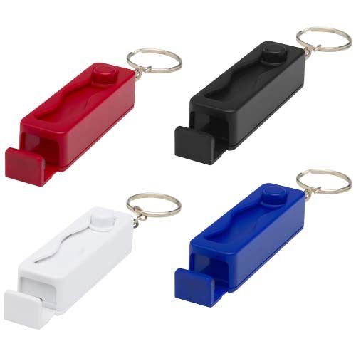 red Soporte para teléfono con juguete de plástico reciclado