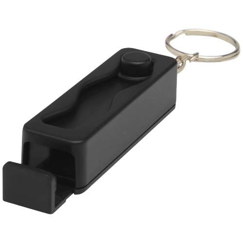 black Soporte para teléfono con juguete de plástico reciclado