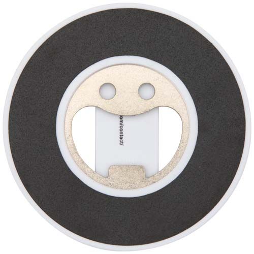 Soporte para teléfono magnético de plástico reciclado con abrebotellas 