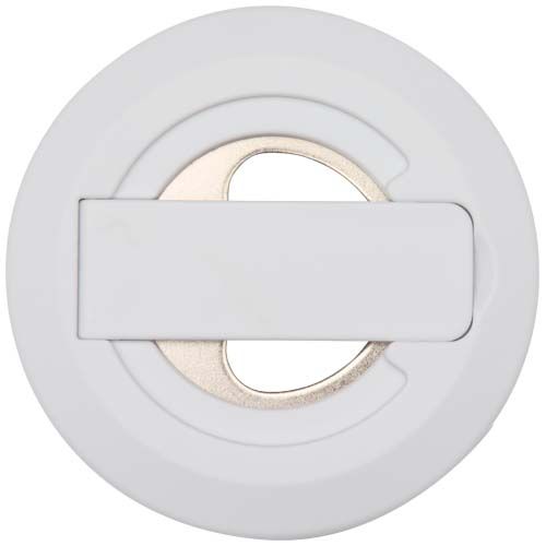 white Soporte para teléfono magnético de plástico reciclado con abrebotellas
