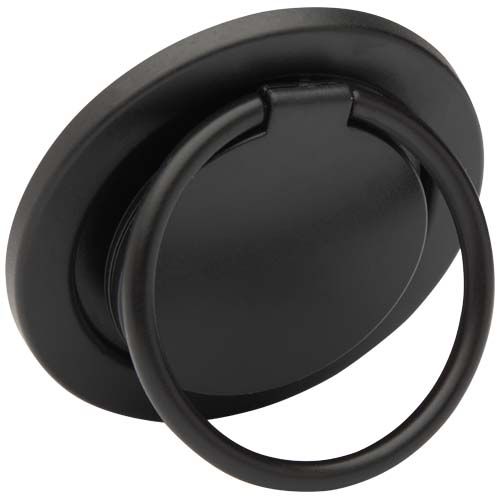 black Soporte para teléfono magnético de plástico reciclado con portaanillos