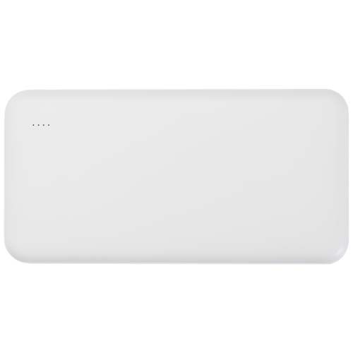 white Batería externa de plástico reciclado de 10 000 mAh y 10 W