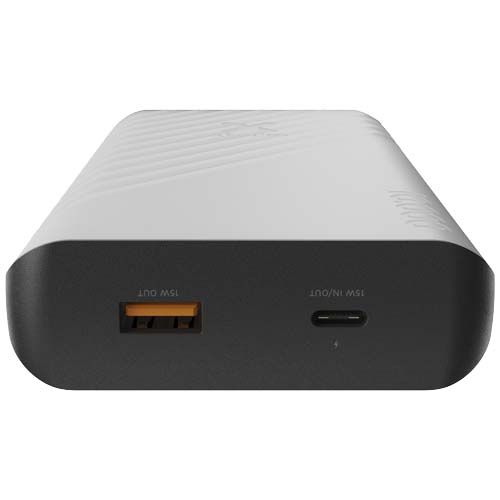 Batería externa solar de 10 000 mAh y 15 W con luz 