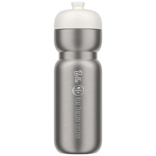 white Bidón deportivo de 800 ml de acero inoxidable