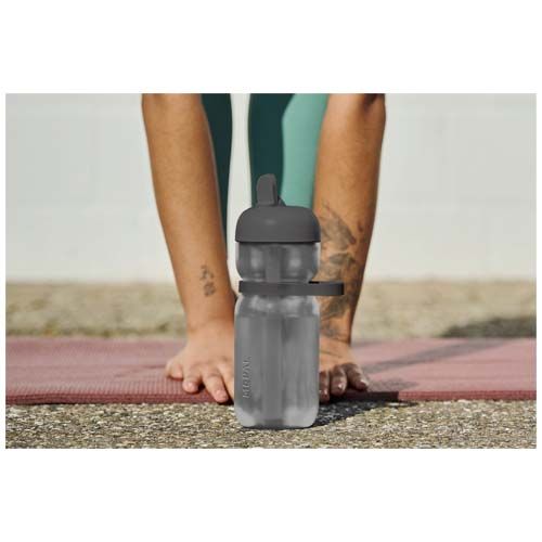 Bidón deportivo con tapa Flip de material reciclado de 600 ml 