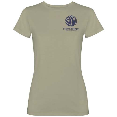 kaki Camiseta de manga corta para mujer de 180 g/m²