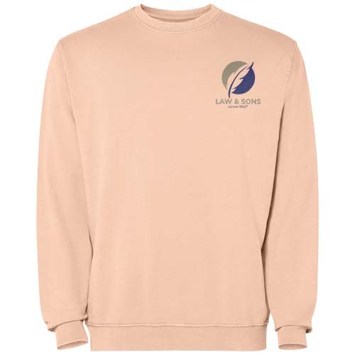 naranja claro Sudadera de cuello redondo unisex de 250 g/m²