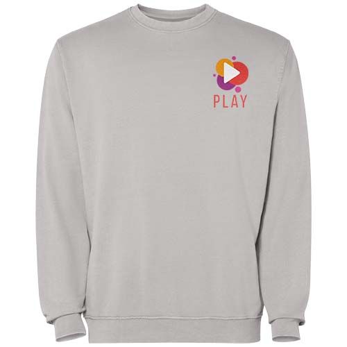 gray Sudadera de cuello redondo unisex