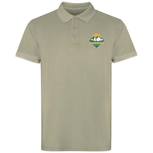 kaki Polo unisex de manga corta de 200 g/m²