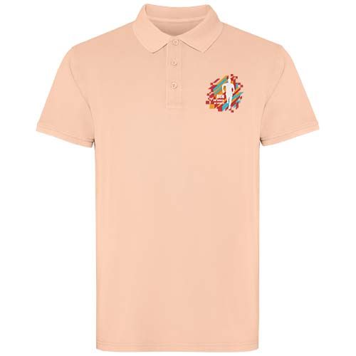 naranja claro Polo unisex de manga corta