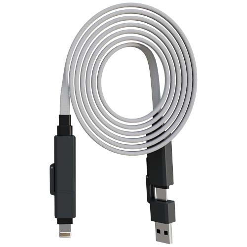 gray Cable de carga plano magnético