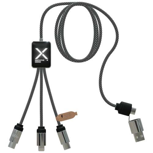 CABLE DE CARGA TIPO C DE 60 W CON DOBLE LOGOTIPO RETROILUMINADO