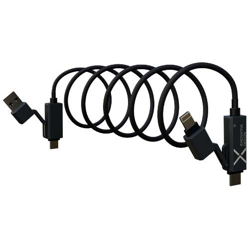 black Cable de carga de silicona magnético de 100 W