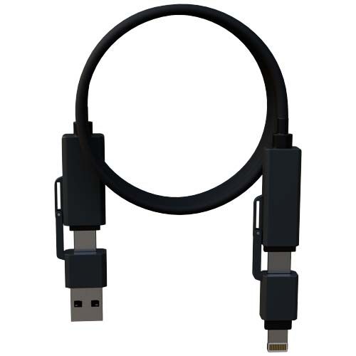 black Cable de carga de silicona magnético de 100 W