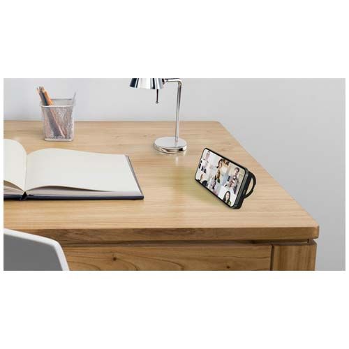 black Batería externa de 5000 mAh con anillo plegable